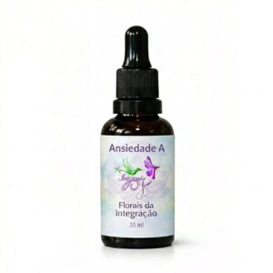 Frasco do floral Ansiedade A da Florais da Integração 30 ml