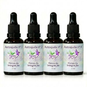 Kit Autoajuda da Florais da Integração com 4 frascos de 30 ml