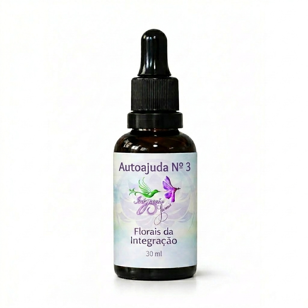Frasco do floral Autoajuda Nº 3 da Florais da Integração 30 ml