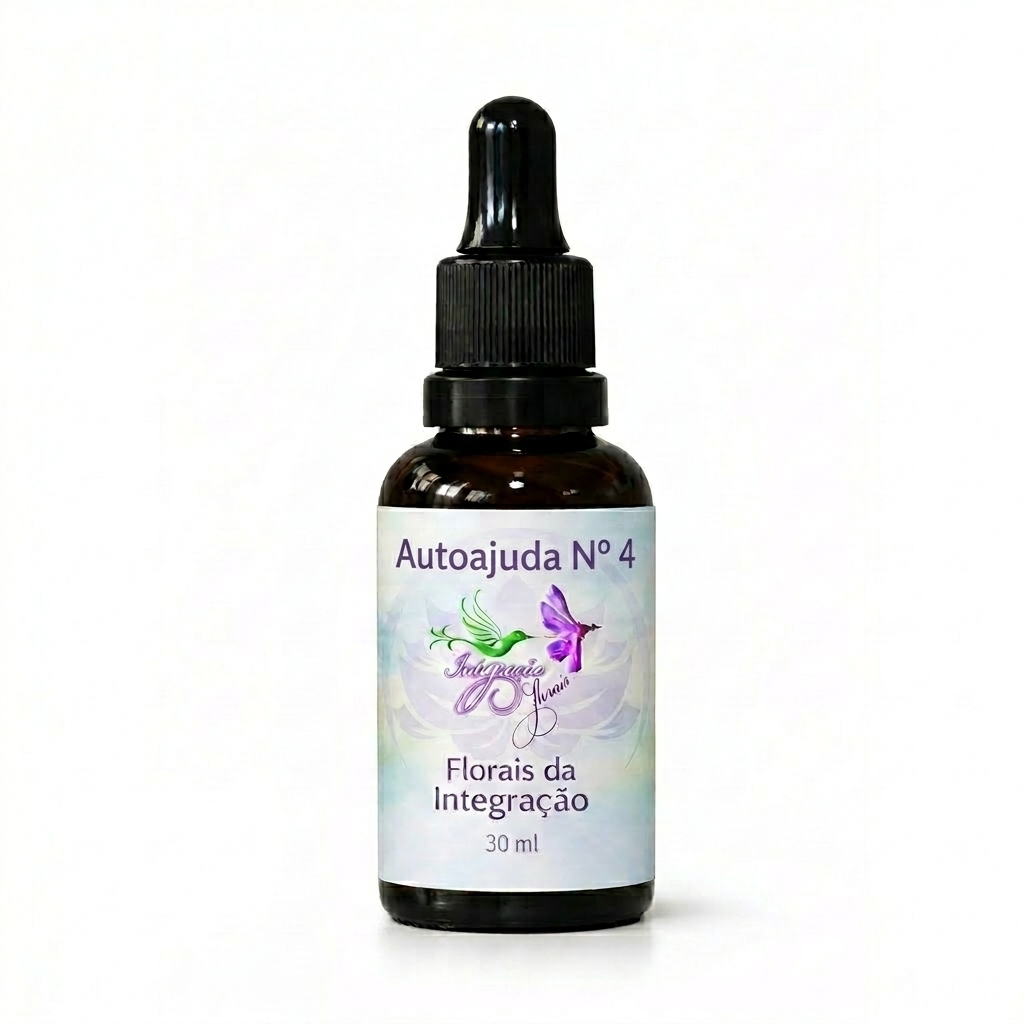 Frasco do floral Autoajuda Nº 4 da Florais da Integração 30 ml