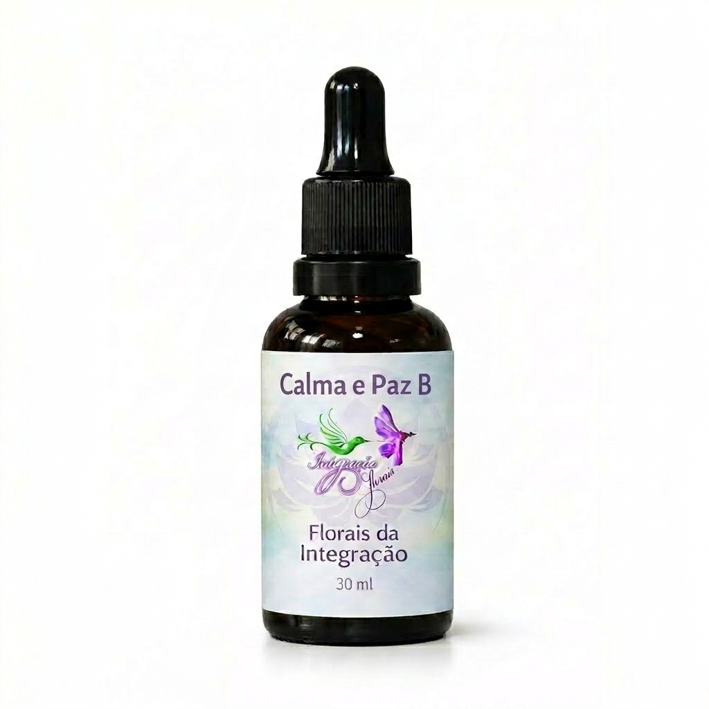 Frasco do floral Calma e Paz B da Florais da Integração 30 ml