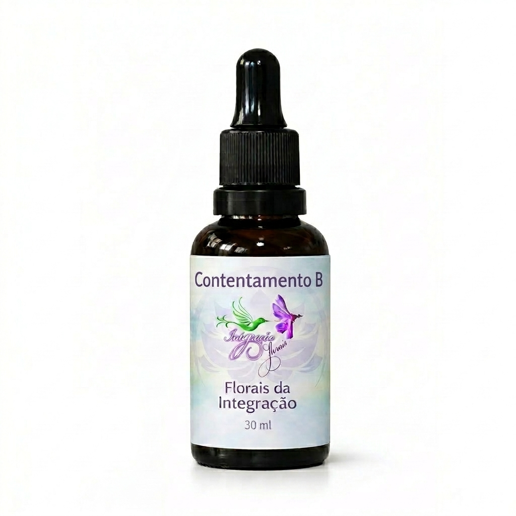 Frasco do floral Contentamento B da Florais da Integração 30 ml