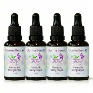 Kit Sequência Durma Bem da Florais da Integração com 4 frascos de 30 ml