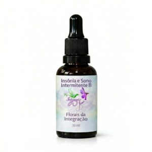 Frasco do floral Insônia e Sono Intermitente B da Florais da Integração 30 ml