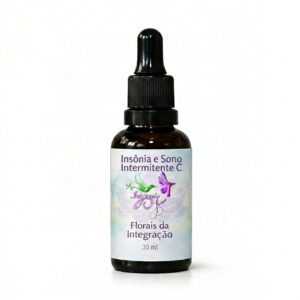 Frasco do floral Insônia e Sono Intermitente C da Florais da Integração 30 ml