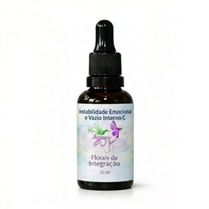 Frasco do floral Instabilidade Emocional e Vazio Interno C da Florais da Integração 30 ml