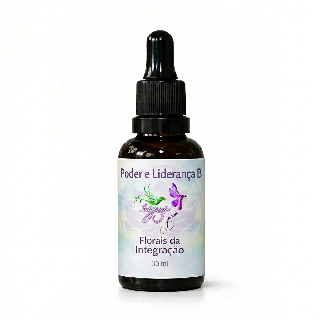 Frasco do floral Poder e Liderança B da Florais da Integração 30 ml